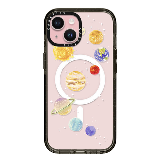 Skylar Kim x CASETiFY iPhone 15 ケース Space,Y2K ブラック インパクトケース MagSafe対応 Solar system 3 Mother's Day Skylar Kim x CASETiFY iPhone 15 ケース Space,Y2K ブラック インパクトケース MagSafe対応 Solar system 3 Mother's Day