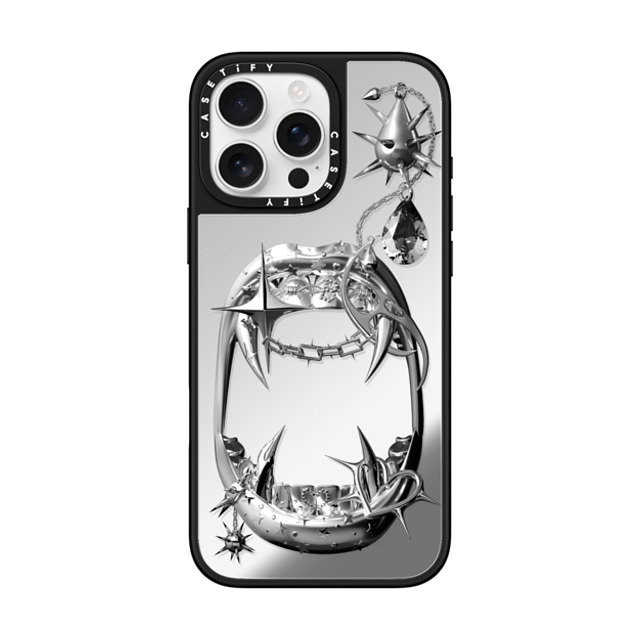 CASETiFY iPhone 16 Pro Max ケース Silver on Black ミラーケース MagSafe対応 SHINE & BRIGHT - BUA - GELBOYS looke world Father's Day CASETiFY iPhone 16 Pro Max ケース Silver on Black ミラーケース MagSafe対応 SHINE & BRIGHT - BUA - GELBOYS looke world Father's Day