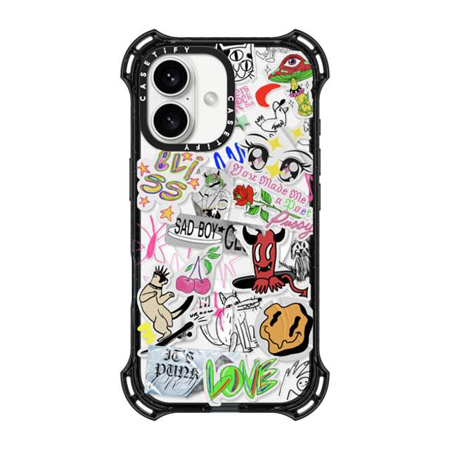 CASETiFY iPhone 16 Case Black バウンスケース COOLLY DUMP - GELBOYS looke world CASETiFY iPhone 16 Case Black バウンスケース COOLLY DUMP - GELBOYS looke world