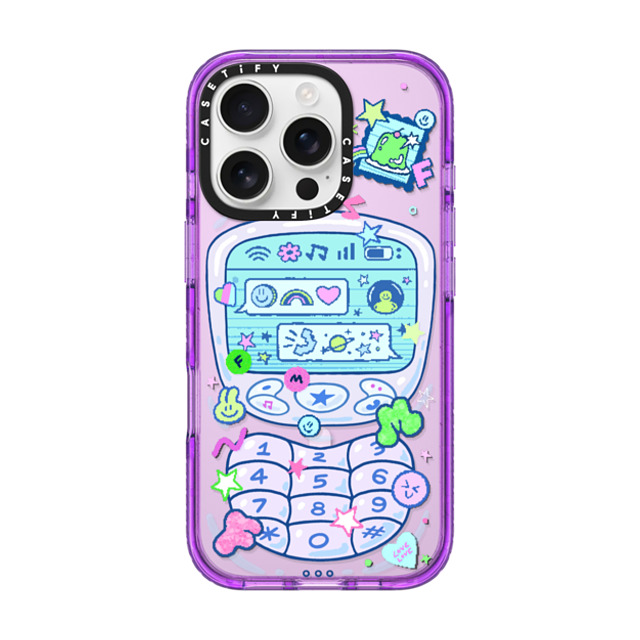 CASETiFY iPhone 16 Pro Case パープル Impact Case MagSafe Compatible CHAT IS FOU4MOD LIFE - GELBOYS looke world CASETiFY iPhone 16 Pro Case パープル Impact Case MagSafe Compatible CHAT IS FOU4MOD LIFE - GELBOYS looke world