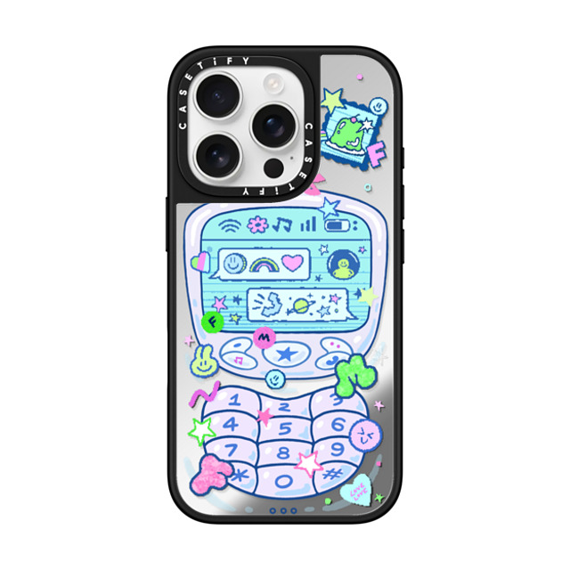 CASETiFY iPhone 16 Pro Case Silver on Black ミラーケース MagSafe対応 CHAT IS FOU4MOD LIFE - GELBOYS looke world CASETiFY iPhone 16 Pro Case Silver on Black ミラーケース MagSafe対応 CHAT IS FOU4MOD LIFE - GELBOYS looke world