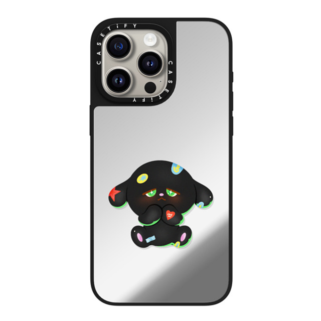 CASETiFY iPhone 15 Pro Max Case Silver on Black ミラーケース MagSafe対応 DOGGO BAABIN - GELBOYS looke world CASETiFY iPhone 15 Pro Max Case Silver on Black ミラーケース MagSafe対応 DOGGO BAABIN - GELBOYS looke world