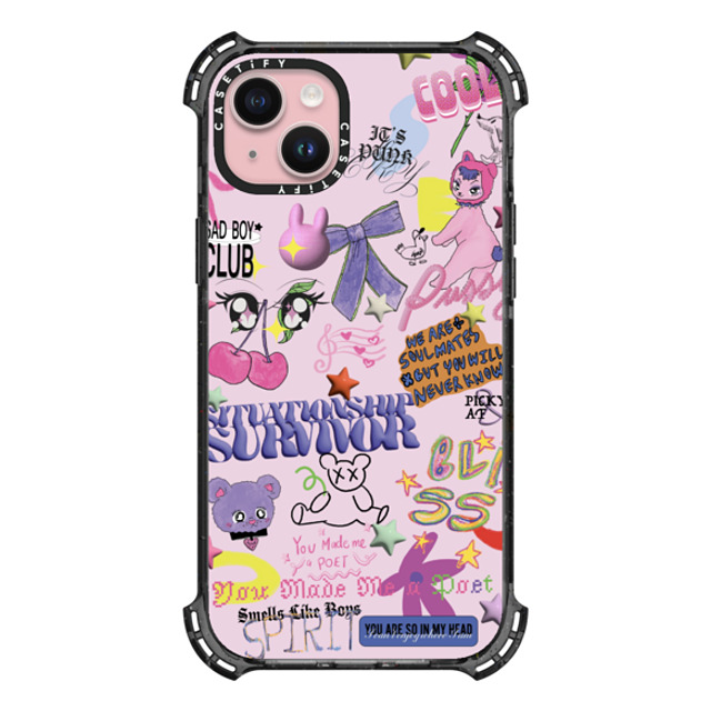 CASETiFY iPhone 15 Plus ケース ブラック バウンスケース CUTIE DUMP - GELBOYS looke world Father's Day CASETiFY iPhone 15 Plus ケース ブラック バウンスケース CUTIE DUMP - GELBOYS looke world Father's Day