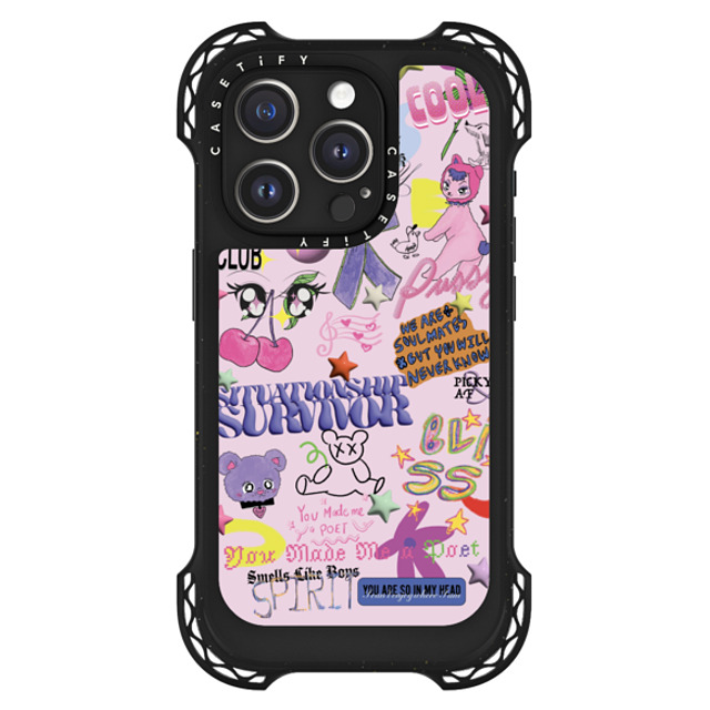 CASETiFY iPhone 15 Pro ケース ブラック ウルトラ バウンスケース MagSafe対応 CUTIE DUMP - GELBOYS looke world Back to School CASETiFY iPhone 15 Pro ケース ブラック ウルトラ バウンスケース MagSafe対応 CUTIE DUMP - GELBOYS looke world Back to School