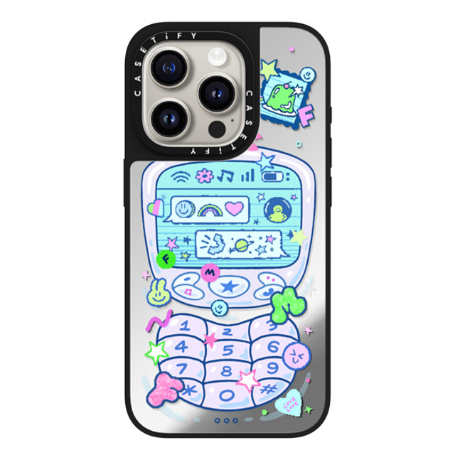 CASETiFY iPhone 15 Pro Case Silver on Black ミラーケース MagSafe対応 CHAT IS FOU4MOD LIFE - GELBOYS looke world CASETiFY iPhone 15 Pro Case Silver on Black ミラーケース MagSafe対応 CHAT IS FOU4MOD LIFE - GELBOYS looke world