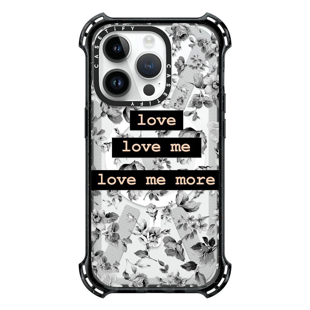 LOVE ME MORE - CRYSTAL CLEAR PHONE CASE – CASETiFY
