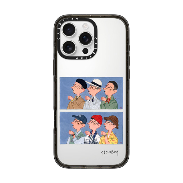 Mr Slowboy x CASETiFY iPhone 16 Pro Max ケース Pop Art,Street Art ブラック インパクトケース Slowboy and the watches No. 2 Back to School Mr Slowboy x CASETiFY iPhone 16 Pro Max ケース Pop Art,Street Art ブラック インパクトケース Slowboy and the watches No. 2 Back to School