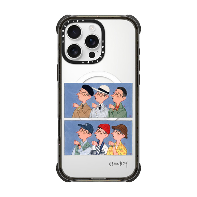 Mr Slowboy x CASETiFY iPhone 16 Pro Max Case Pop Art,Street Art ブラック ウルトラ インパクトケース MagSafe 対応 Slowboy and the watches No. 2 Mother's Day Mr Slowboy x CASETiFY iPhone 16 Pro Max Case Pop Art,Street Art ブラック ウルトラ インパクトケース MagSafe 対応 Slowboy and the watches No. 2 Mother's Day
