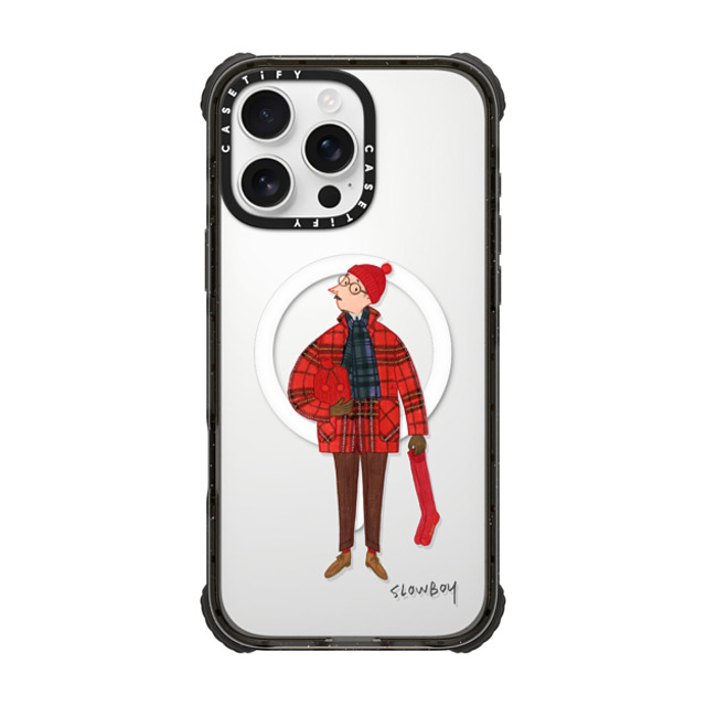 Mr Slowboy x CASETiFY iPhone 16 Pro Max Case Pop Art,Street Art ブラック ウルトラ インパクトケース MagSafe 対応 Slowboy in holiday tartan Mother's Day Mr Slowboy x CASETiFY iPhone 16 Pro Max Case Pop Art,Street Art ブラック ウルトラ インパクトケース MagSafe 対応 Slowboy in holiday tartan Mother's Day