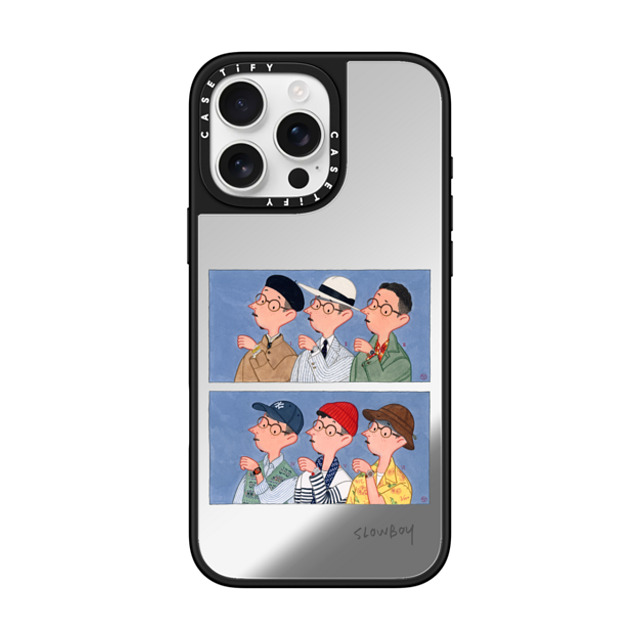 Mr Slowboy x CASETiFY iPhone 16 Pro Max ケース Pop Art,Street Art Silver on Black ミラーケース MagSafe対応 Slowboy and the watches No. 2 Back to School Mr Slowboy x CASETiFY iPhone 16 Pro Max ケース Pop Art,Street Art Silver on Black ミラーケース MagSafe対応 Slowboy and the watches No. 2 Back to School