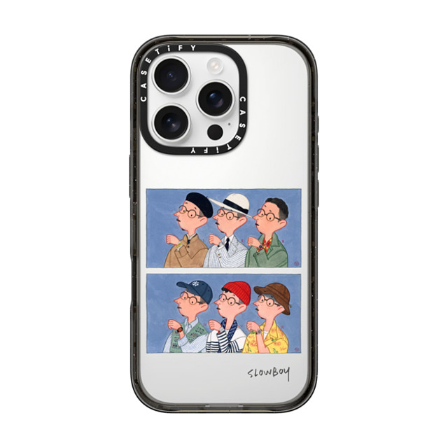 Mr Slowboy x CASETiFY iPhone 16 Pro ケース Pop Art,Street Art ブラック インパクトケース Slowboy and the watches No. 2 Back to School Mr Slowboy x CASETiFY iPhone 16 Pro ケース Pop Art,Street Art ブラック インパクトケース Slowboy and the watches No. 2 Back to School