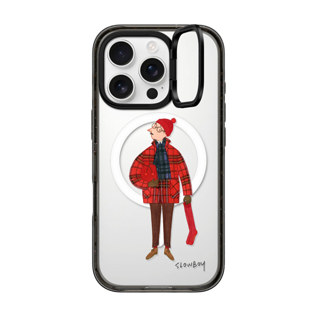 Mr Slowboy x CASETiFY iPhone 16 Pro Case Pop Art,Street Art Black インパクトリングスタンドケース MagSafe対応 Slowboy in holiday tartan Back to School Mr Slowboy x CASETiFY iPhone 16 Pro Case Pop Art,Street Art Black インパクトリングスタンドケース MagSafe対応 Slowboy in holiday tartan Back to School