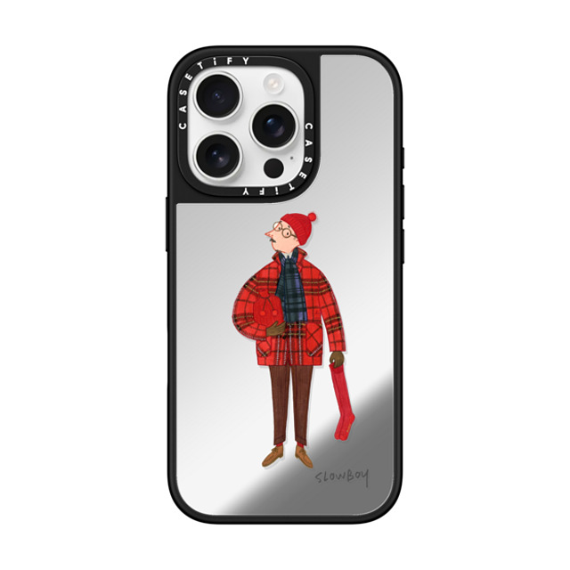 Mr Slowboy x CASETiFY iPhone 16 Pro ケース Pop Art,Street Art Silver on Black ミラーケース MagSafe対応 Slowboy in holiday tartan Back to School Mr Slowboy x CASETiFY iPhone 16 Pro ケース Pop Art,Street Art Silver on Black ミラーケース MagSafe対応 Slowboy in holiday tartan Back to School