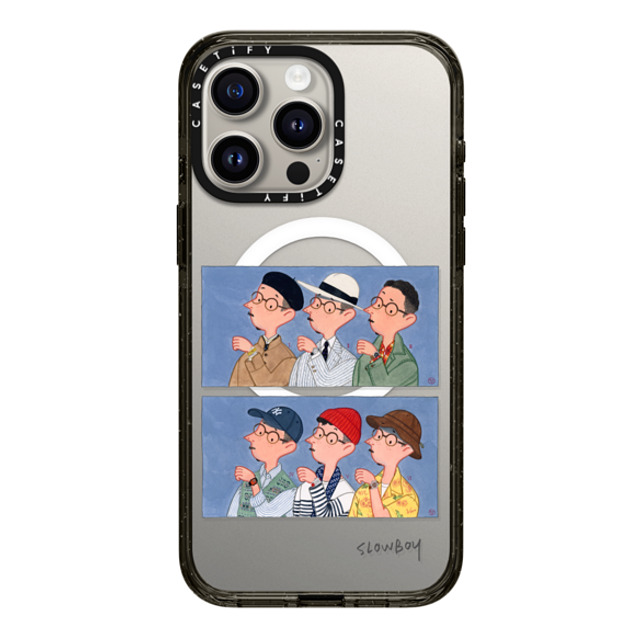 Mr Slowboy x CASETiFY iPhone 15 Pro Max Case Pop Art,Street Art ブラック インパクトケース MagSafe対応 Slowboy and the watches No. 2 Mother's Day Mr Slowboy x CASETiFY iPhone 15 Pro Max Case Pop Art,Street Art ブラック インパクトケース MagSafe対応 Slowboy and the watches No. 2 Mother's Day