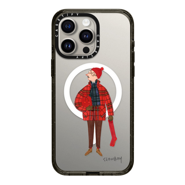 Mr Slowboy x CASETiFY iPhone 15 Pro Max Case Pop Art,Street Art Black Impact Case MagSafe Compatible Slowboy in holiday tartan Back to School Mr Slowboy x CASETiFY iPhone 15 Pro Max Case Pop Art,Street Art Black Impact Case MagSafe Compatible Slowboy in holiday tartan Back to School