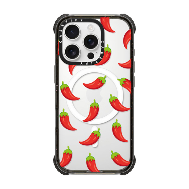 Kate Illustrates x CASETiFY iPhone 16 Pro Case Black ウルトラ インパクトケース MagSafe 対応 SPICY CHILLI Kate Illustrates x CASETiFY iPhone 16 Pro Case Black ウルトラ インパクトケース MagSafe 対応 SPICY CHILLI
