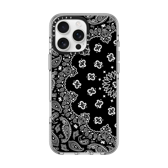 Kate Illustrates x CASETiFY iPhone 16 Pro Max ケース クリア クリア ケース MagSafe対応 BANDANA PAISLEY