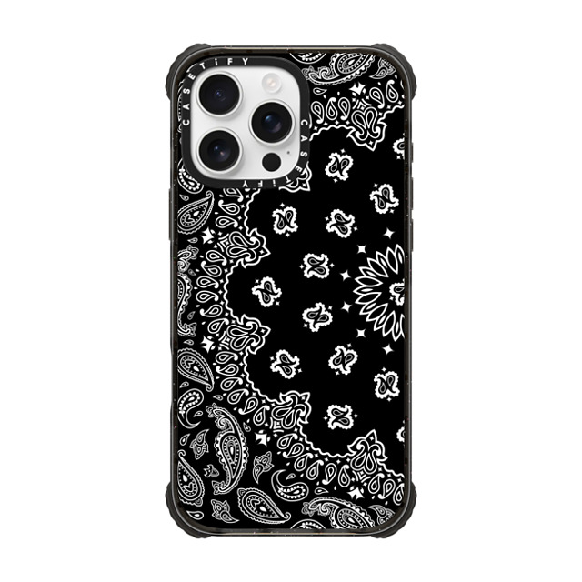 Kate Illustrates x CASETiFY iPhone 16 Pro Max Case Black ウルトラ インパクトケース MagSafe 対応 BANDANA PAISLEY Kate Illustrates x CASETiFY iPhone 16 Pro Max Case Black ウルトラ インパクトケース MagSafe 対応 BANDANA PAISLEY