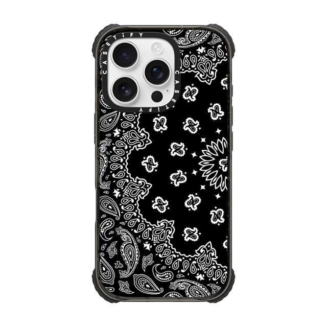 Kate Illustrates x CASETiFY iPhone 16 Pro Case Black ウルトラ インパクトケース MagSafe 対応 BANDANA PAISLEY Kate Illustrates x CASETiFY iPhone 16 Pro Case Black ウルトラ インパクトケース MagSafe 対応 BANDANA PAISLEY