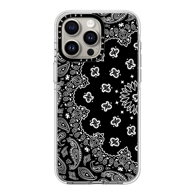 Kate Illustrates x CASETiFY iPhone 15 Pro Max ケース クリア クリア ケース MagSafe対応 BANDANA PAISLEY