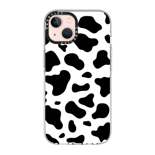 Kate Illustrates x CASETiFY iPhone 13 ケース クリア クリア ケース MagSafe対応 COW PRINT