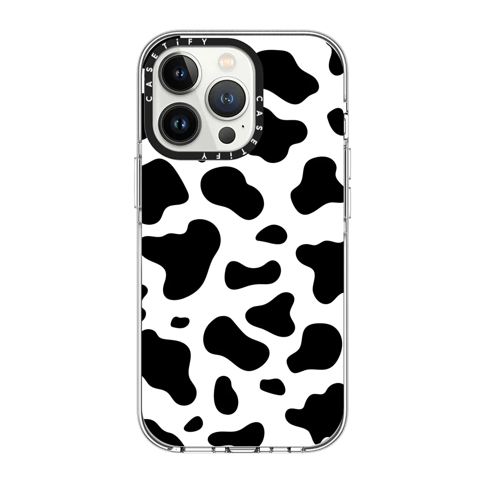 Clear iPhone 13 Pro Case MagSafe Compatible - COW PRINT