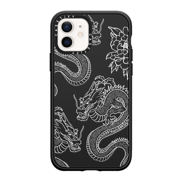 Kate Illustrates x CASETiFY iPhone 12 ケース Dragon,Dark Academia マットブラック インパクトケース DRAGONS Mother's Day Kate Illustrates x CASETiFY iPhone 12 ケース Dragon,Dark Academia マットブラック インパクトケース DRAGONS Mother's Day