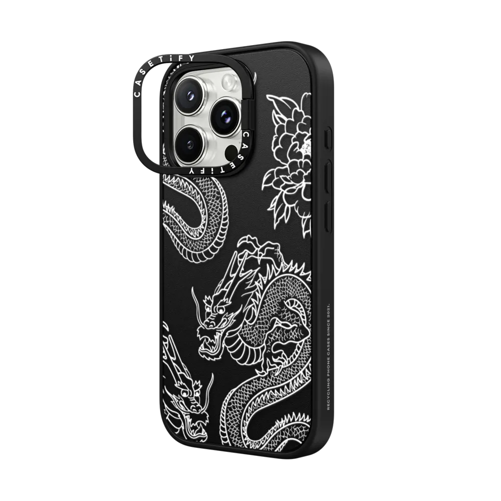 Impact Ring Stand iPhone 16 Pro Max Case Compatible con MagSafe - DRAGONS