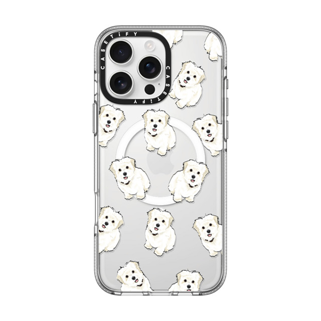 Kate Illustrates x CASETiFY iPhone 16 Pro Max ケース Dog,Animal クリア クリア ケース MagSafe対応 Elvis the Maltipoo Father's Day Kate Illustrates x CASETiFY iPhone 16 Pro Max ケース Dog,Animal クリア クリア ケース MagSafe対応 Elvis the Maltipoo Father's Day