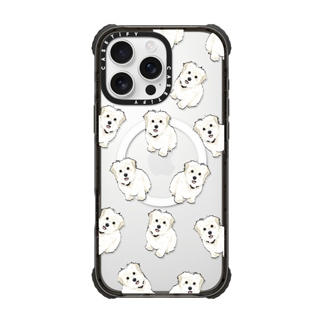 Kate Illustrates x CASETiFY iPhone 16 Pro Max Case Dog,Animal Black ウルトラ インパクトケース MagSafe 対応 Elvis the Maltipoo Mother's Day Kate Illustrates x CASETiFY iPhone 16 Pro Max Case Dog,Animal Black ウルトラ インパクトケース MagSafe 対応 Elvis the Maltipoo Mother's Day