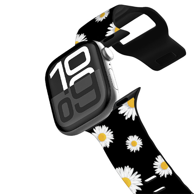 Kate Illustrates x CASETiFY Apple Watch Band Series 10 (46mm) ブラック インパクト バンド DAISIES