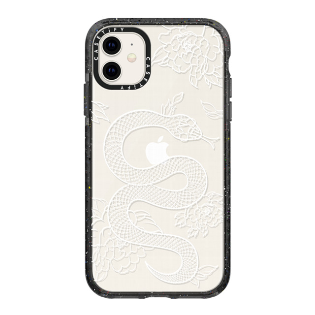 Kate Illustrates x CASETiFY iPhone 11 ケース ブラック インパクトケース SNAKE