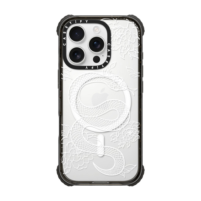 Kate Illustrates x CASETiFY iPhone 16 Pro Case Snake Black ウルトラ インパクトケース MagSafe 対応 SNAKE Father's Day Kate Illustrates x CASETiFY iPhone 16 Pro Case Snake Black ウルトラ インパクトケース MagSafe 対応 SNAKE Father's Day