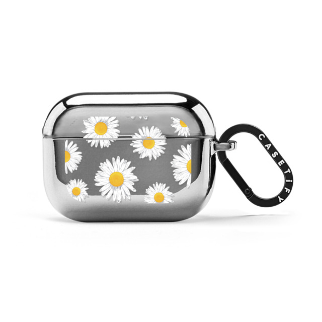 Kate Illustrates x CASETiFY AirPods Pro Floral,Cartoon シルバー ミラー ケース DAISIES Back to School Kate Illustrates x CASETiFY AirPods Pro Floral,Cartoon シルバー ミラー ケース DAISIES Back to School