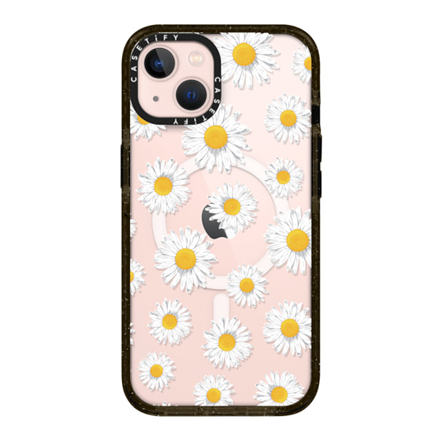 Kate Illustrates x CASETiFY iPhone 13 ケース ブラック インパクトケース MagSafe対応 DAISIES