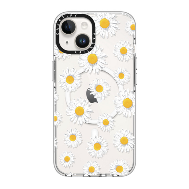 Kate Illustrates x CASETiFY iPhone 14 ケース クリア クリア ケース MagSafe対応 DAISIES