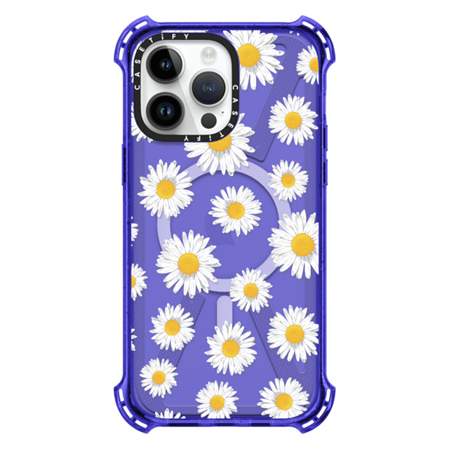 Kate Illustrates x CASETiFY iPhone 14 Pro Max ケース Peri Purple バウンスケース DAISIES