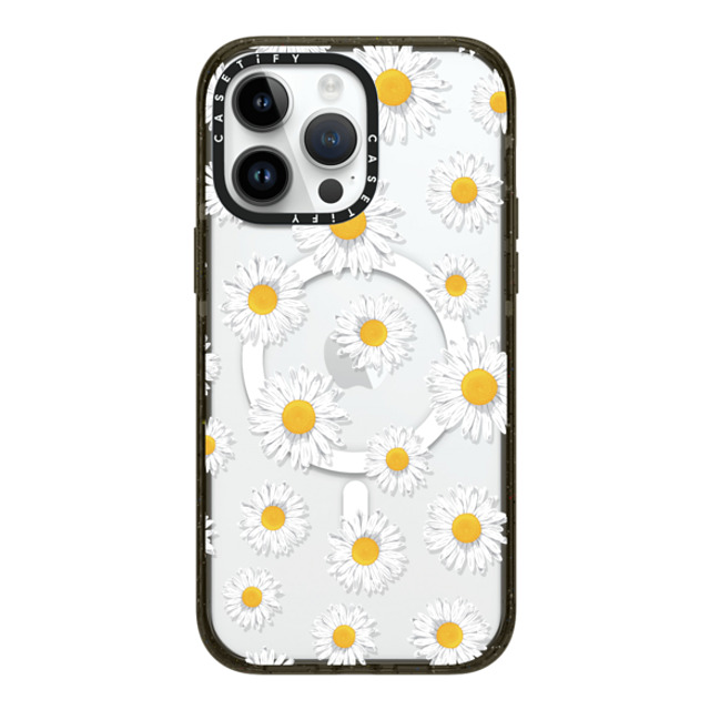 Kate Illustrates x CASETiFY iPhone 14 Pro Max ケース ブラック インパクトケース MagSafe対応 DAISIES