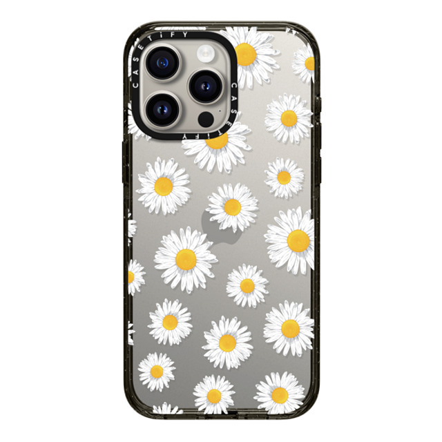 Kate Illustrates x CASETiFY iPhone 15 Pro Max ケース ブラック インパクトケース DAISIES