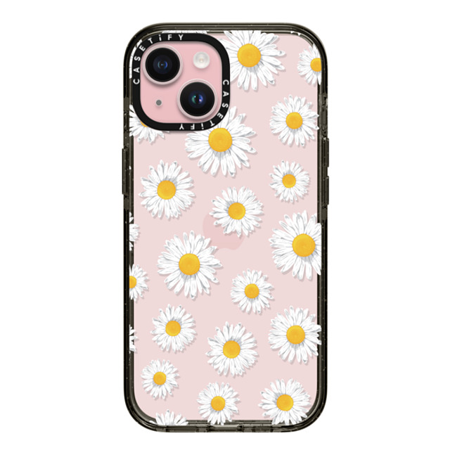 Kate Illustrates x CASETiFY iPhone 15 ケース ブラック インパクトケース DAISIES