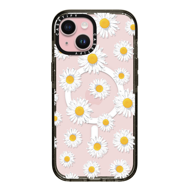 Kate Illustrates x CASETiFY iPhone 15 Case Floral ブラック インパクトケース MagSafe対応 DAISIES Mother's Day Kate Illustrates x CASETiFY iPhone 15 Case Floral ブラック インパクトケース MagSafe対応 DAISIES Mother's Day