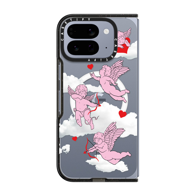 Kate Illustrates x CASETiFY Pixel 10 Pro Fold P[X Cartoon,Love ubN Impact Magnetic Case CHERUB ANGELS