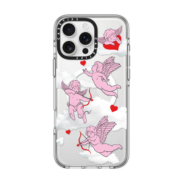 Kate Illustrates x CASETiFY iPhone 16 Pro Max ケース クリア クリア ケース MagSafe対応 CHERUBS