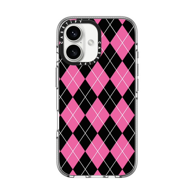 Kate Illustrates x CASETiFY iPhone 16 Case Checkered,Pattern Clear Clear Case MagSafe Compatible ARGYLE PINK Mother's Day Kate Illustrates x CASETiFY iPhone 16 Case Checkered,Pattern Clear Clear Case MagSafe Compatible ARGYLE PINK Mother's Day
