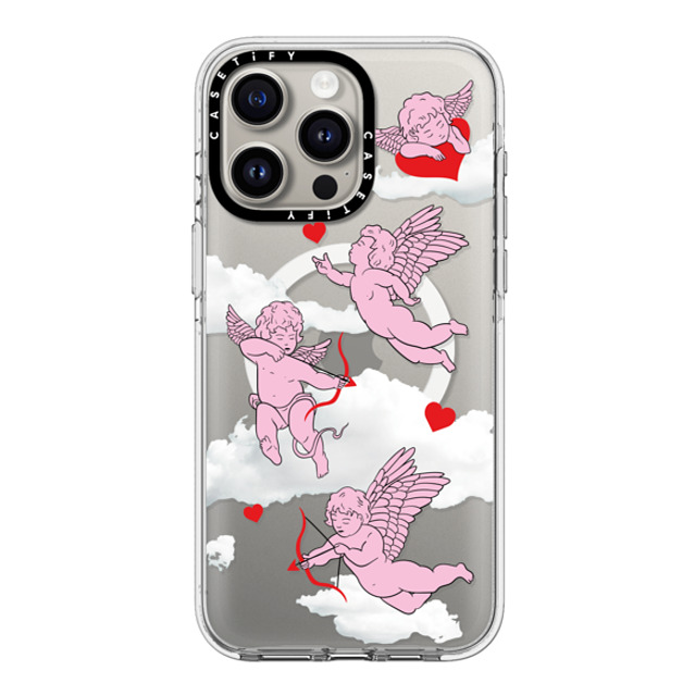 Kate Illustrates x CASETiFY iPhone 15 Pro Max ケース クリア クリア ケース MagSafe対応 CHERUBS