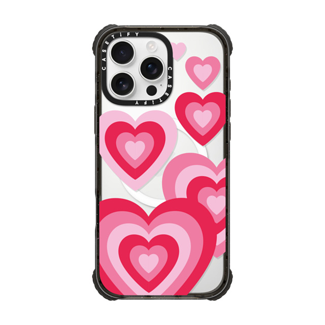 Kate Illustrates x CASETiFY iPhone 16 Pro Max ケース Heart,Love ブラック ウルトラ インパクトケース MagSafe 対応 LUV Father's Day Kate Illustrates x CASETiFY iPhone 16 Pro Max ケース Heart,Love ブラック ウルトラ インパクトケース MagSafe 対応 LUV Father's Day