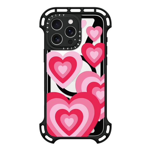 Kate Illustrates x CASETiFY iPhone 16 Pro Max ケース ブラック ウルトラ バウンスケース MagSafe対応 LUV