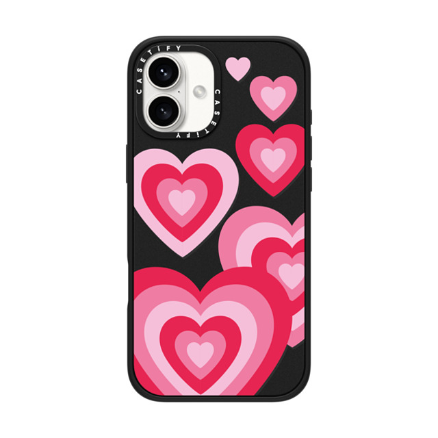 Kate Illustrates x CASETiFY iPhone 16 Plus ケース マットブラック インパクトケース MagSafe対応 LUV