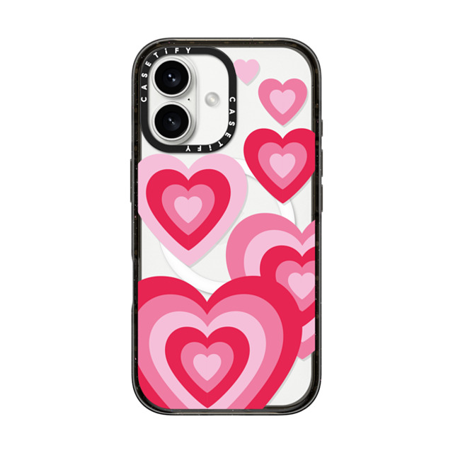 Kate Illustrates x CASETiFY iPhone 16 ケース ブラック インパクトケース MagSafe対応 LUV