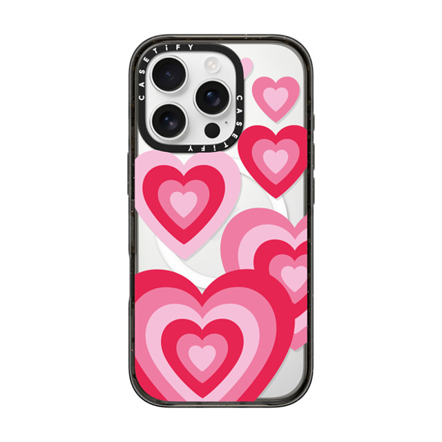 Kate Illustrates x CASETiFY iPhone 16 Pro ケース ブラック インパクトケース MagSafe対応 LUV